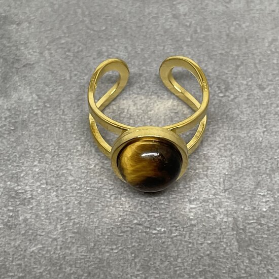 Annebel - Tiger Eye - Goud