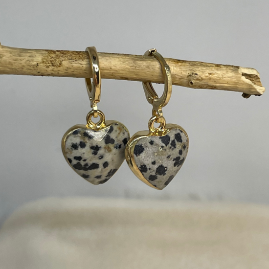 Meike - Dalmatian Jasper  (Gold Filled)