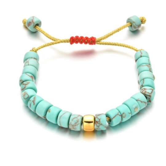 BOHO Kralenarmband turquoise