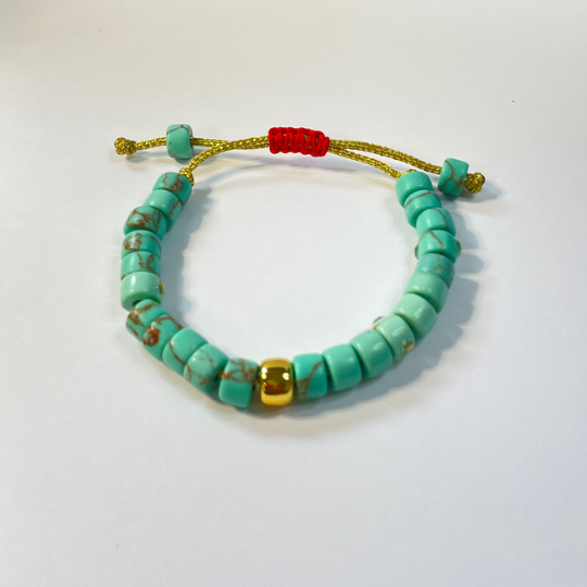 BOHO Kralenarmband turquoise