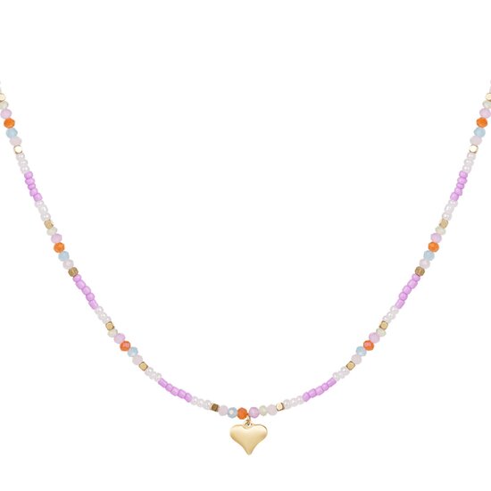 Beads Heart - Paars/Multi