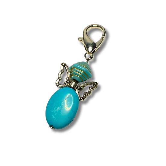 Sleutelhanger Engel - Turquoise