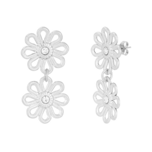 Flower Double - Zilver