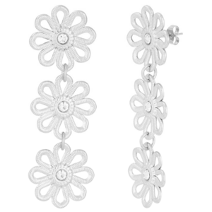 Flower Triple - Zilver